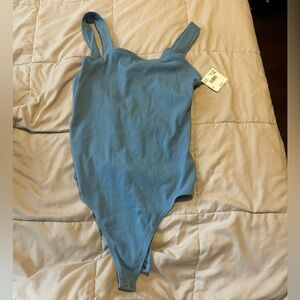 Blue bodysuit